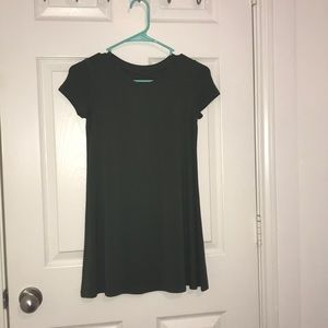 Girls dark green dress